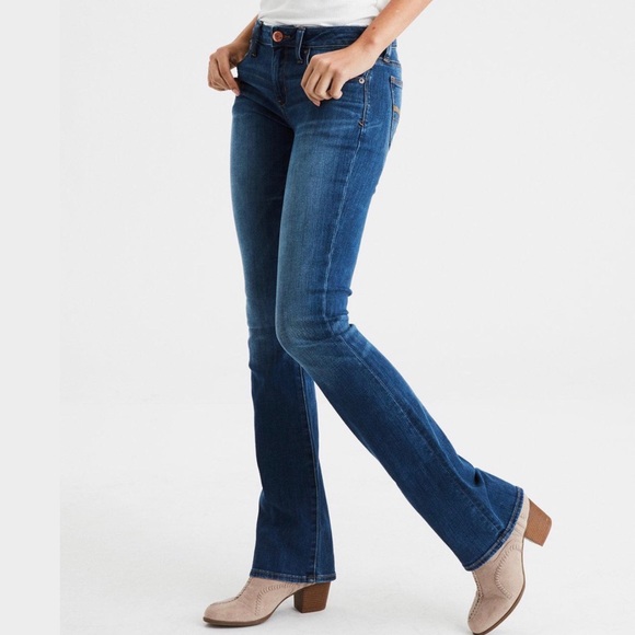 American Eagle Outfitters Denim - American Eagle Skinny Kick Bootcut Jeans Long Tall